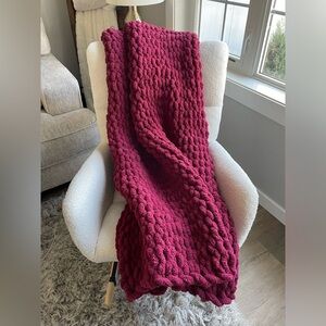 Chunky Knit Blanket (Handmade)
